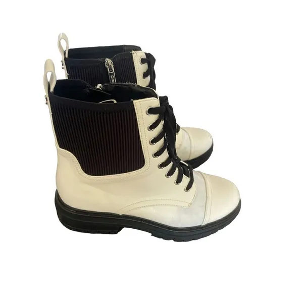 Circus by Sam Edelman Giovanny White / Black Combat Boot 9M Moto Boot/ Winter - Image 2