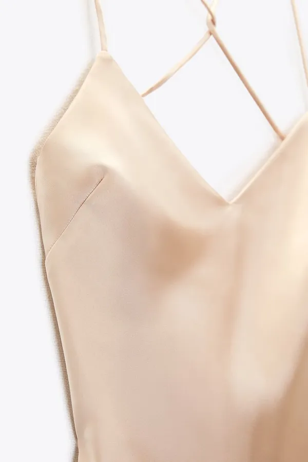 ZARA NEW‼️ Satin Slip Dress Size XS - Image 4