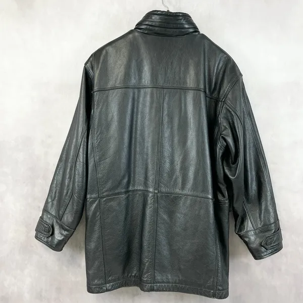 Vintage Wilsons Leather Jacket Mens Large Lined Heavyweight‎ Outdoor Grunge Goth - Image 6