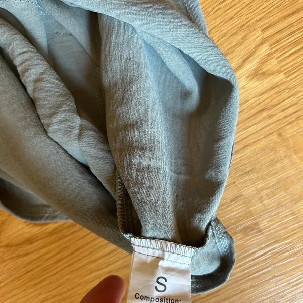 Sage Green Jumpsuit with Wide-Leg Cut, pockets, size Small - Image 6