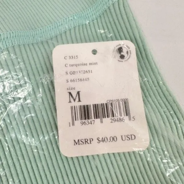 Free People Movement‎ NWT Free Throw Shorts Mint Turquoise Medium Crossover - Image 6