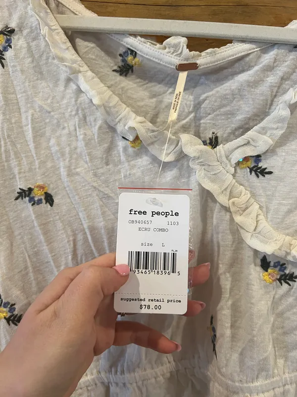 Free People Full Bloom Embroidered Top - Image 3