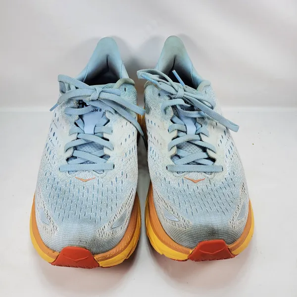 Hoka Clifton 8 Running Shoes Women 8.5 Blue Summer Song 1119394 Cushioned Sport - Image 2