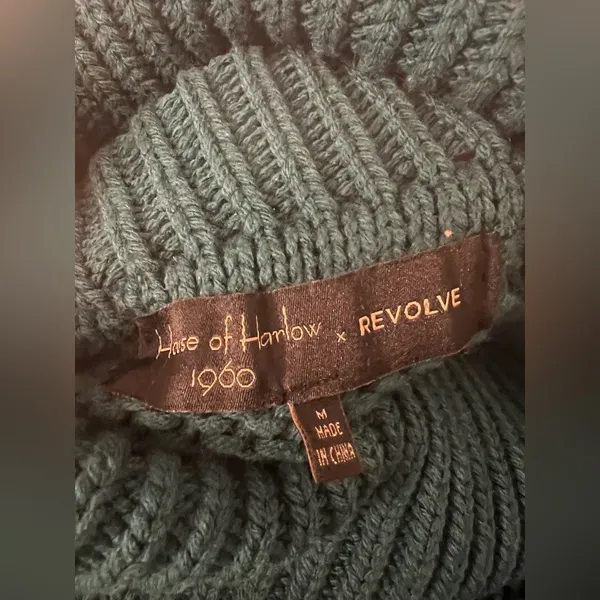 House of Harlow Revolve chunky knit turtleneck sweater oversized M NWOT - Image 3