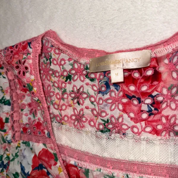Loveshackfancy Rena Floral Mini Dress Size Medium - Image 9