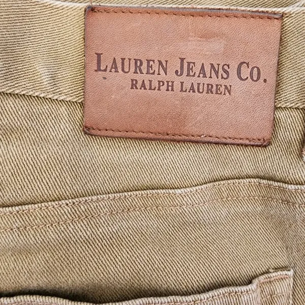 Lauren Ralph‎ Lauren Womens Straight Leg Pants Tan Khaki Stretch 12 - Image 5