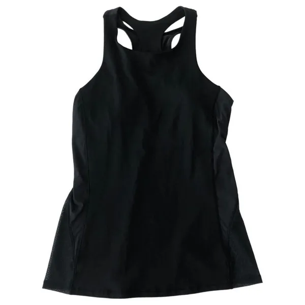 Size 6 Lululemon Body Con Tank Black with Mesh Back - Image 6