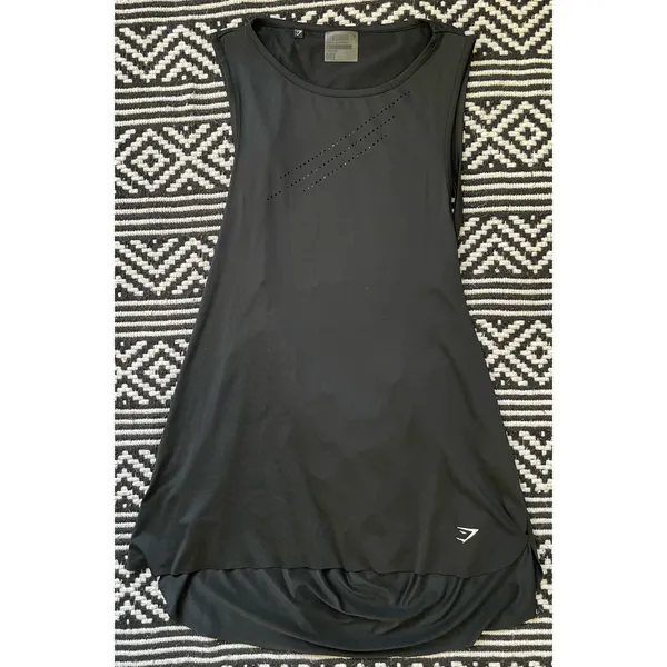 Gymshark Black Laser Cut Tank Top  - Image 11