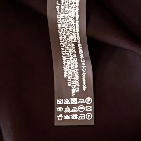 ZARA‎ Luiza Black Midi Dress Tie Back Contrast Stitching Pockets Poplin X-Large - Image 13