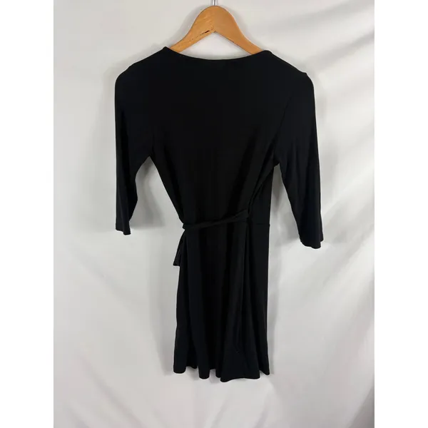 Lulus Black True Wrap Dress Size Small - Image 4