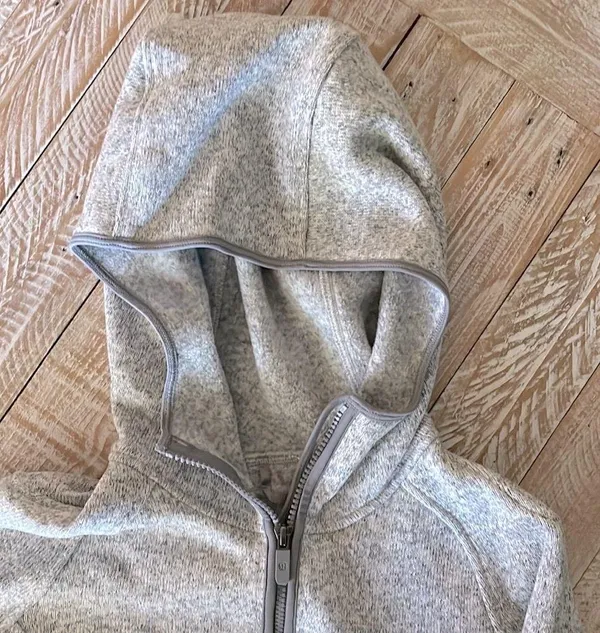 🍁Lululemon Fleece and Thank You Hooded Knit Quarter Zip Pullover🍁NWOT ~6 - Image 8