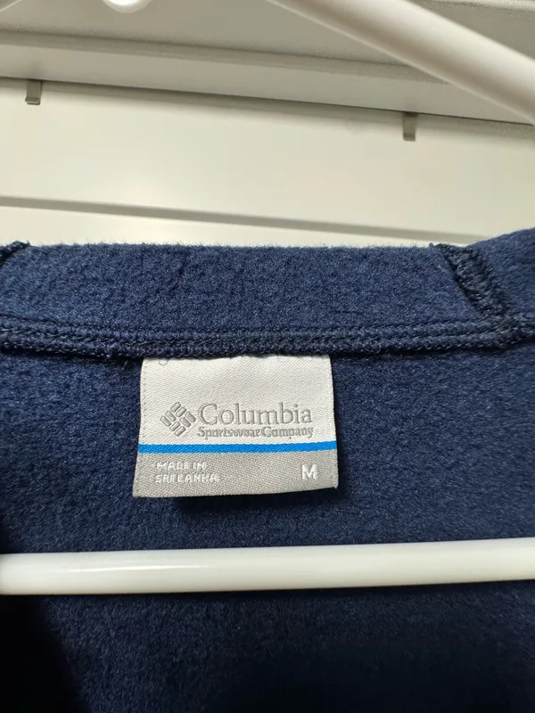Columbia Navy Blue Hooded Pullover Sweatshirt - Image 2