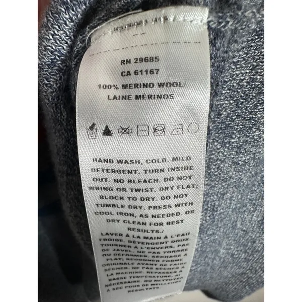 Pendleton Merino Wool Sweater Womens Large Blue Striped Crewneck Cabin Heritage - Image 6