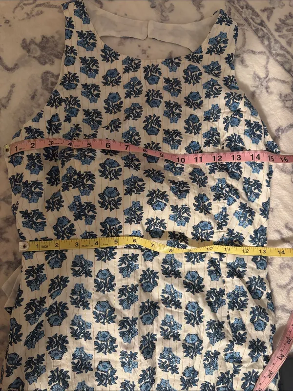 Lulus Flirty Fave Ivory Floral Print Tie-Back Midi Dress Size Small Sleeveless - Image 7