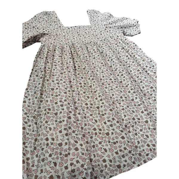 Rylee & Cru Neutrals Superbloom Greta Linen-Blend Babydoll Dress Size Large‎ - Image 4