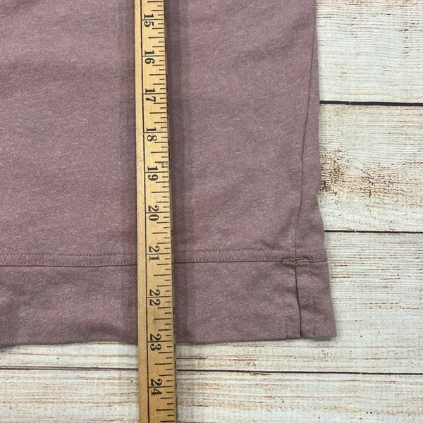 Columbia Womens Mauve Heather Cap Sleeve Pleated‎ Shoulder Top Size M - Image 4