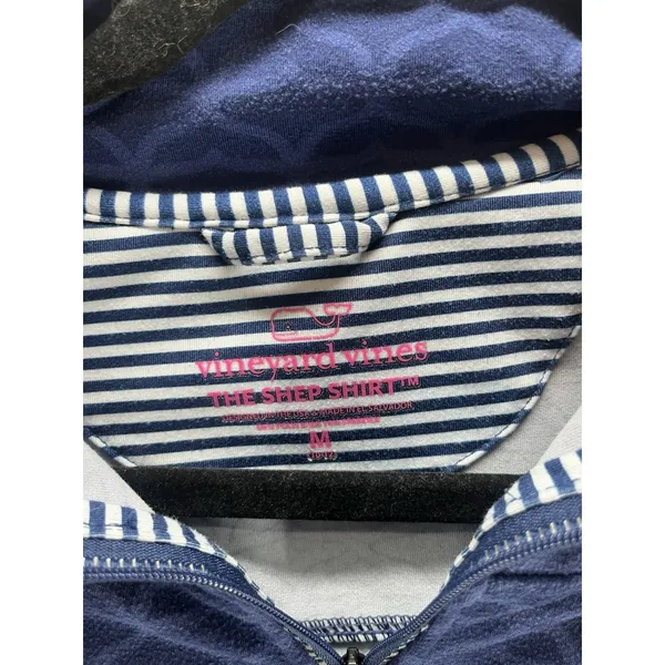 Girls M 10-12 VINEYARD VINES PRINTED SANKATY SHEP SHIRT Blue Heavy‎ - Image 3