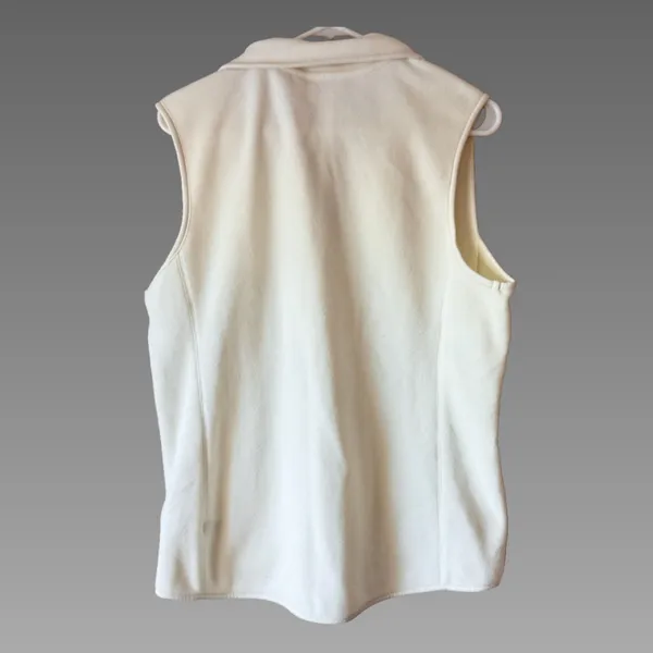 Old Navy Cream Fleece Vest-Lg - Image 2