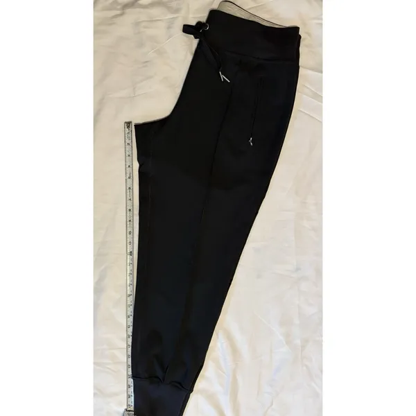 Calvin Klein Performance Dark Grey Jogger Pants CK Logo Zip Pockets Stretch M - Image 9