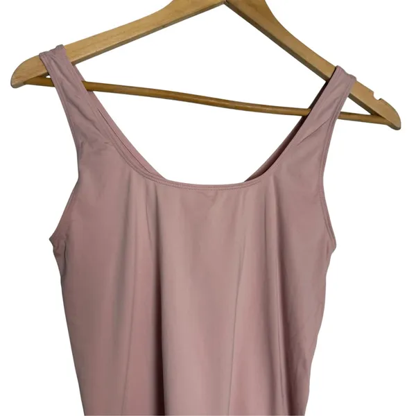 Alo Yoga Light Pink Sleeveless Scoop Neck Athletic Workout Tank Top Size Small - Image 2