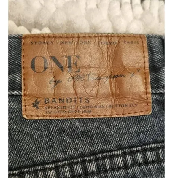 One Teaspoon x Free People Bandits Button Fly Shorts Size 27 - Image 5