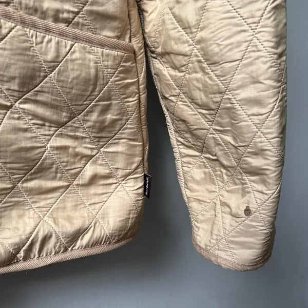 Barbour Quilted Jacket – Cream/Tan - Image 6