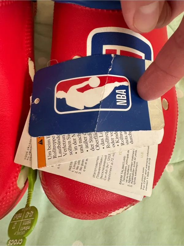 NWT CROCS Los Angeles Clippers NBA Classic Clogs Womens size 11 - Image 7