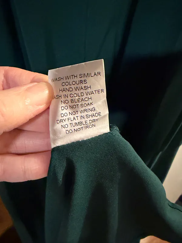 Dear Emilia Emerald Green Evening Maxi Dress Size Small - Image 6