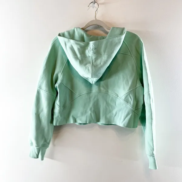 Lululemon Scuba Oversized Half-Zip Hoodie Wild Mint Green XS / S - Image 6
