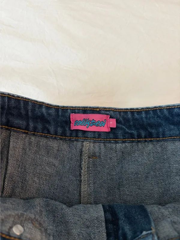 Edikted Denim Skort Mini - Image 5
