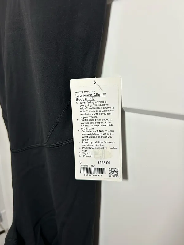 Lululemon Align bodysuit size 6 black - Image 8