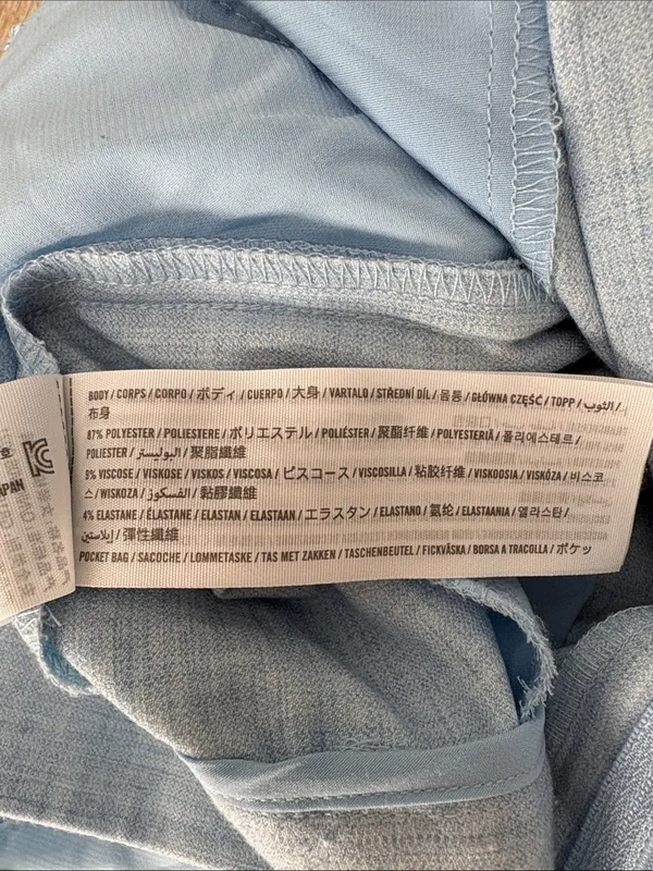 Abercrombie & Fitch Pleated Shorts Light Blue Women Size 18 - Image 4