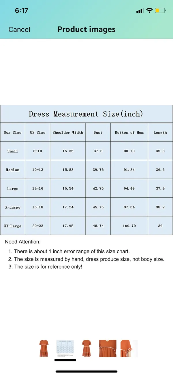 Amazon Brown/Orange Dress - Image 3