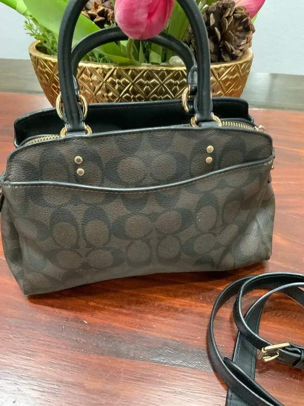 COACH Signature 2WAY Handbag Shoulder Bag - Image 14