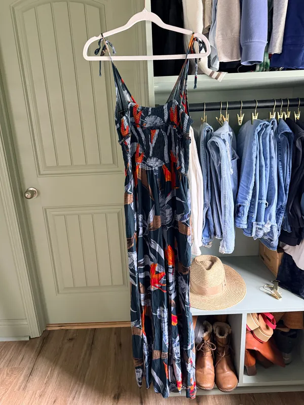 Patrons of Peace Tropical Print V-Neck Jumpsuit - Image 5