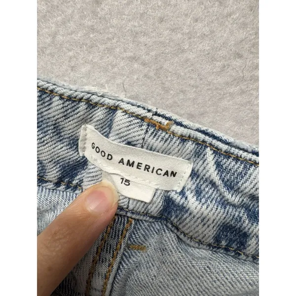 GOOD AMERICAN GOOD 90S Petite jeans blue542 Size 15 denim baggy Y2K retro - Image 2