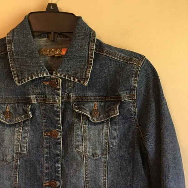 Yuka Jeans small jean jacket‎ Blue - Image 3