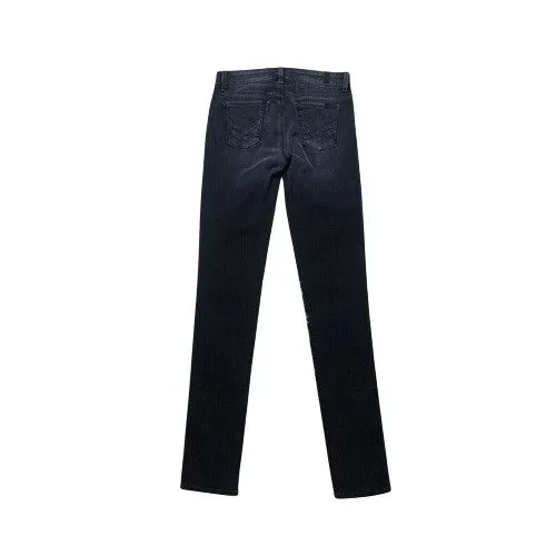 7 For All Mankind 7FAM‎ Skinny A-Pocket Jeans Vintage Black Wash Size 26 - Image 2