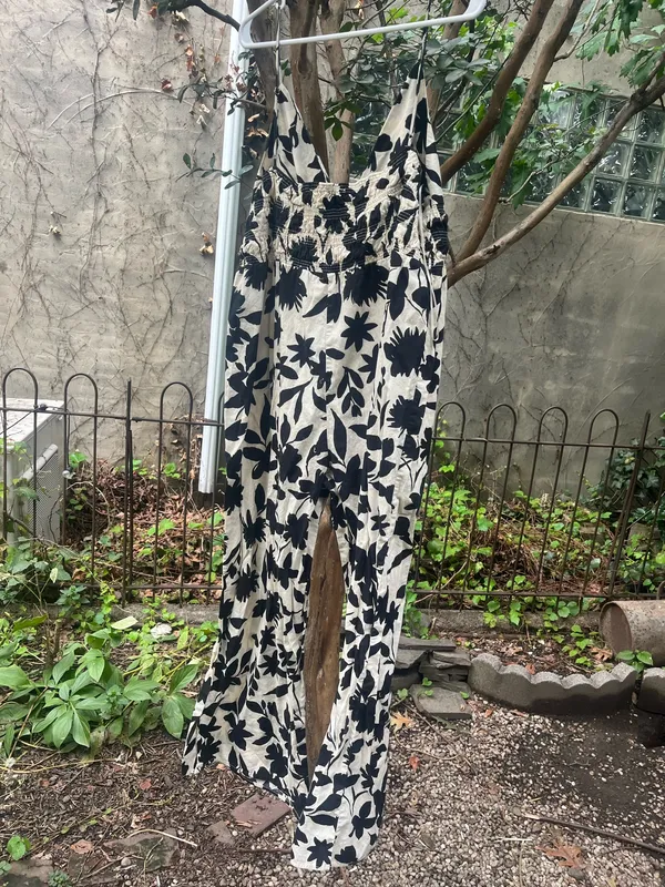 Black and white patterned romper  - Image 2