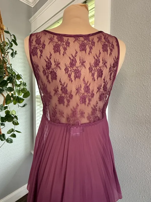Cinema Etoile Seductivewear Pleated Lace Babydoll Size Medium - Image 3