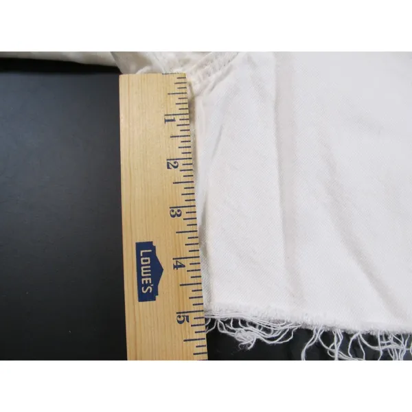Old Navy Women’s High‑Rise Slouchy Straight White Denim Cut‑Off Shorts Size 8 - Image 6