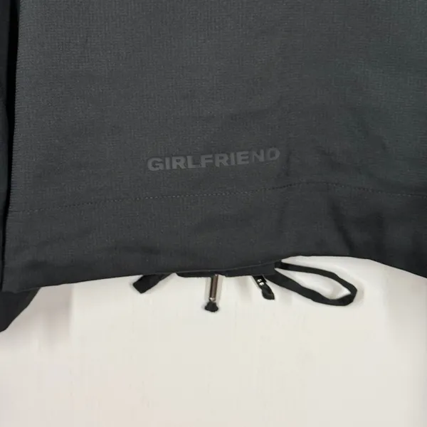 Girlfriend Collective Windbreaker Jacket Women XS Black Full Zip Hoodie Crop NWT - Image 7