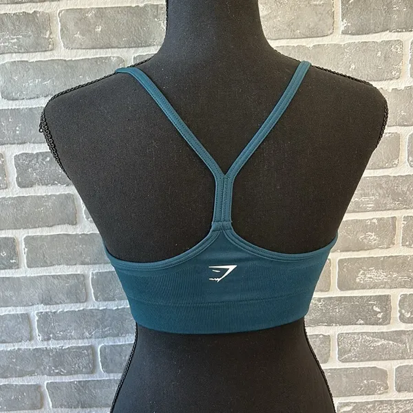 Gymshark, winter teal sports‎ sweat seamless sports size small - Image 3