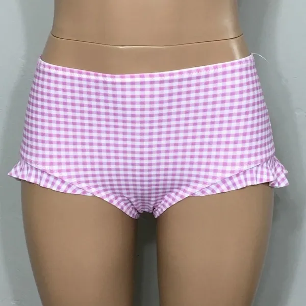 New. WILDFOX Gingham Frill bikini bottom. NWT - Image 5