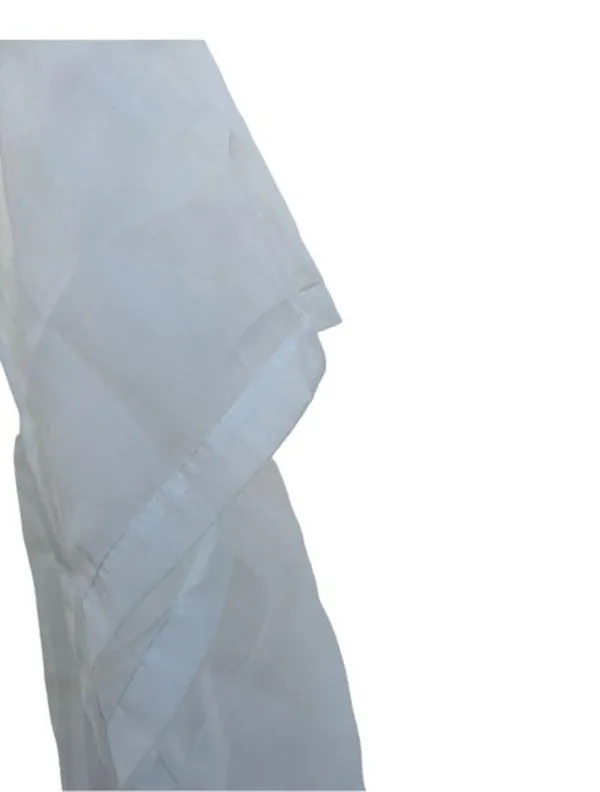 Jessica McClintock Vintage Womens Lightweight Sheer Off-white cream Chiffon Scar - Image 5