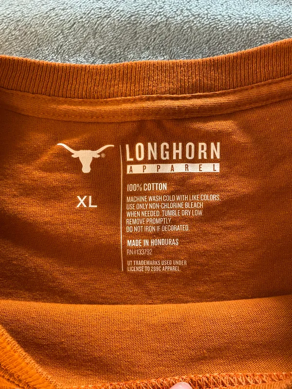Texas Longhorns Shirt Orange Size XL - Image 3