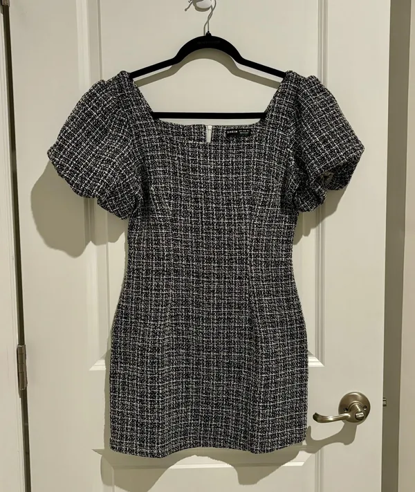 SheIn Tweed Mini Dress XS/S - Image 2