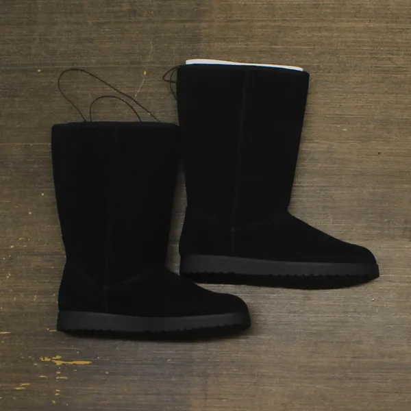 NEW Universal Thread Womens Sarah Suede Shearling Winter Boots 91467407 Black 7M - Image 4