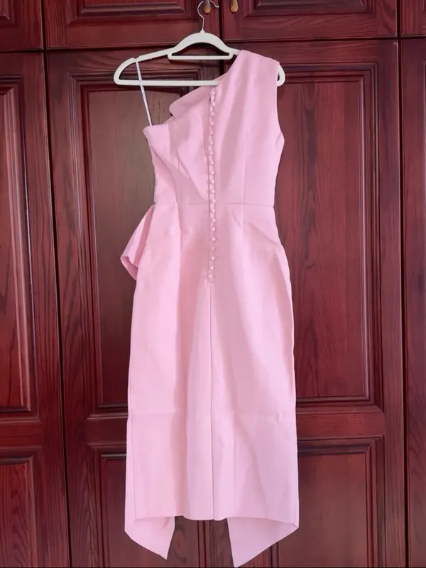 Elliatt ELLIATT AMARA DRESS PINK SIZE XS One-Shoulder Pink Ruffle Peplum Dress - Image 6
