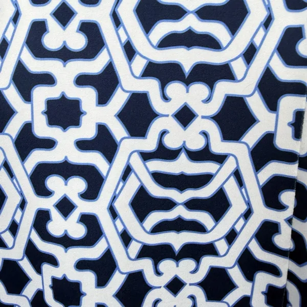 Gretchen Scott Navy Blue Strappy Sleeveless Isosceles Geometric Dress‎ SMALL - Image 6